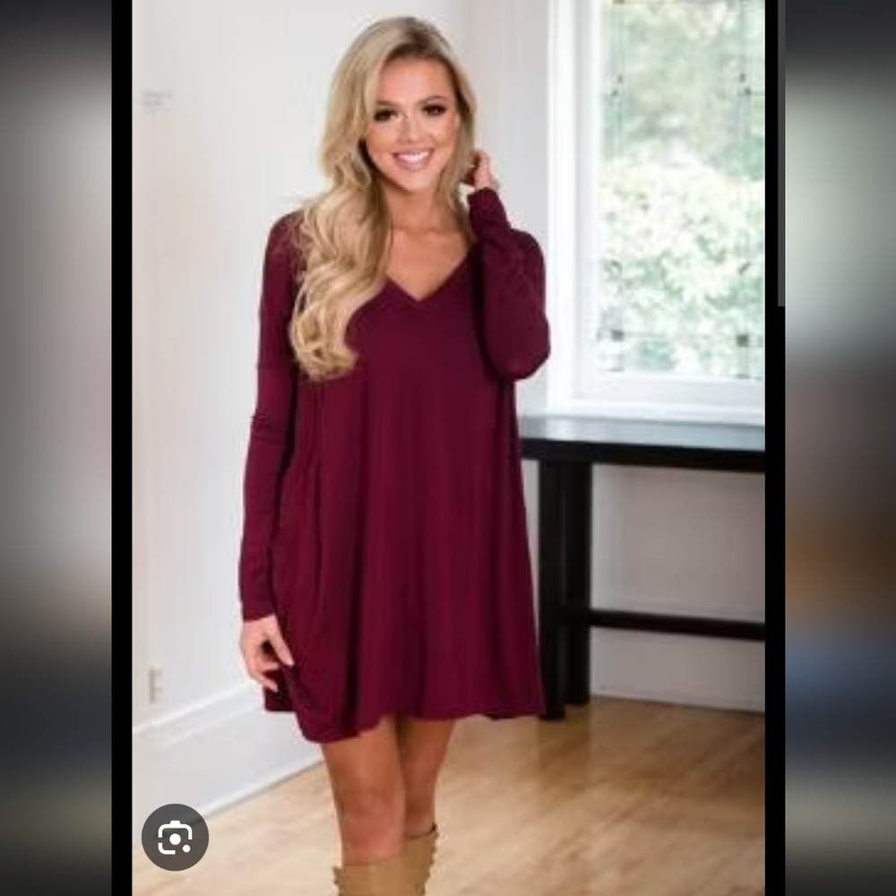 EUC Piko brand v neck tunic T-shirt dress